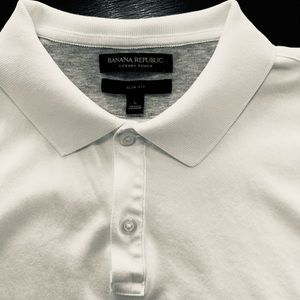 Banana republic slim fit luxury touch polo